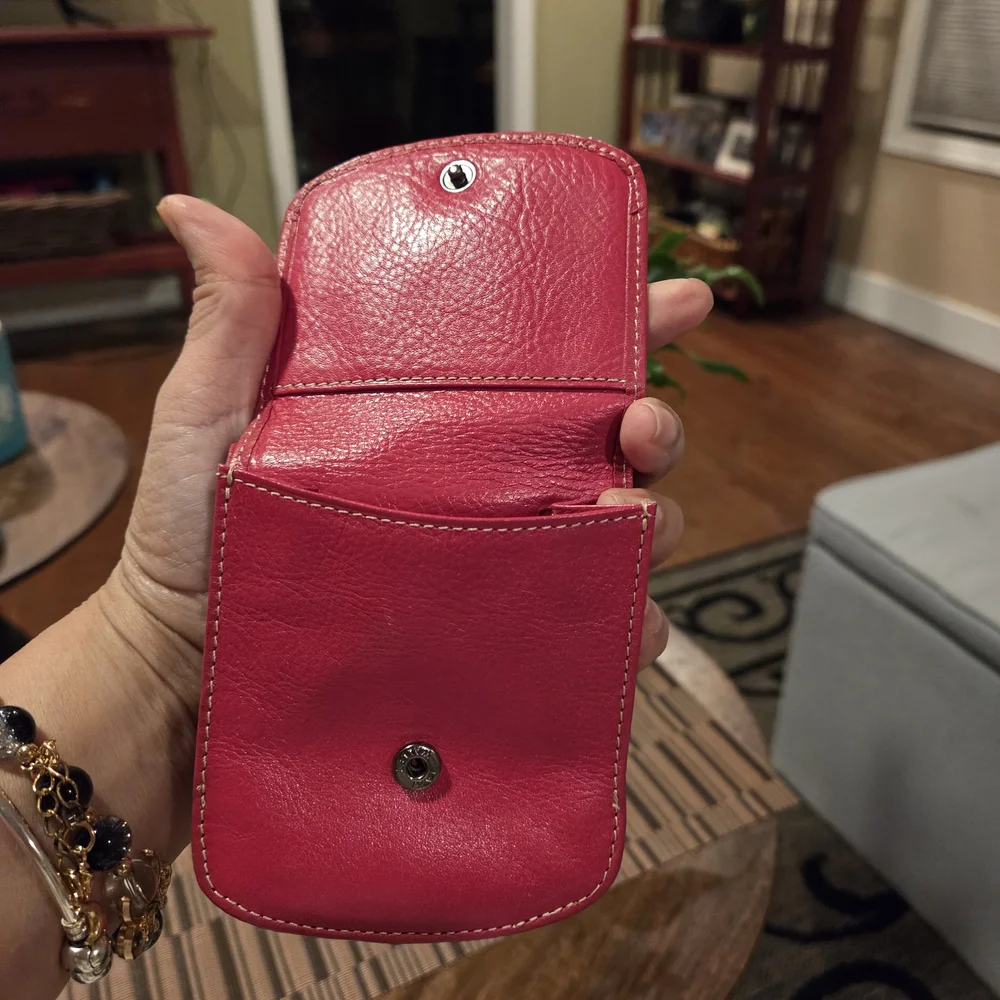 Pink TAXI Leather Wallet